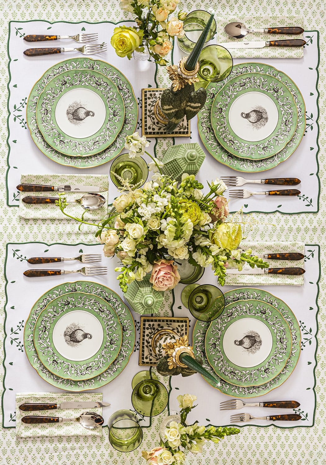 Casa by Josephine Jenno Pheasant Fancy Dessert Plates - Set of 4