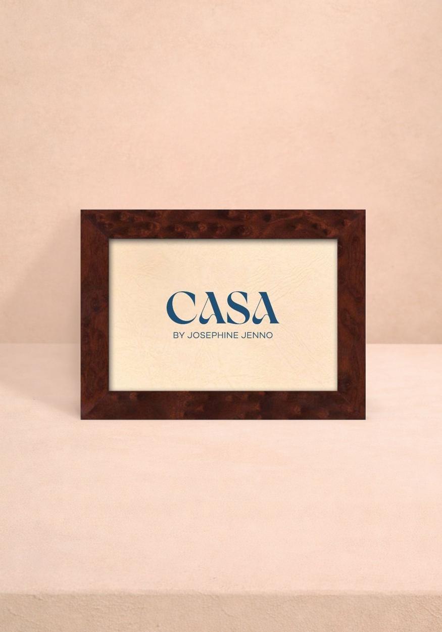 Casa by Josephine Jenno Brown Wooden Photo Frame 6x4