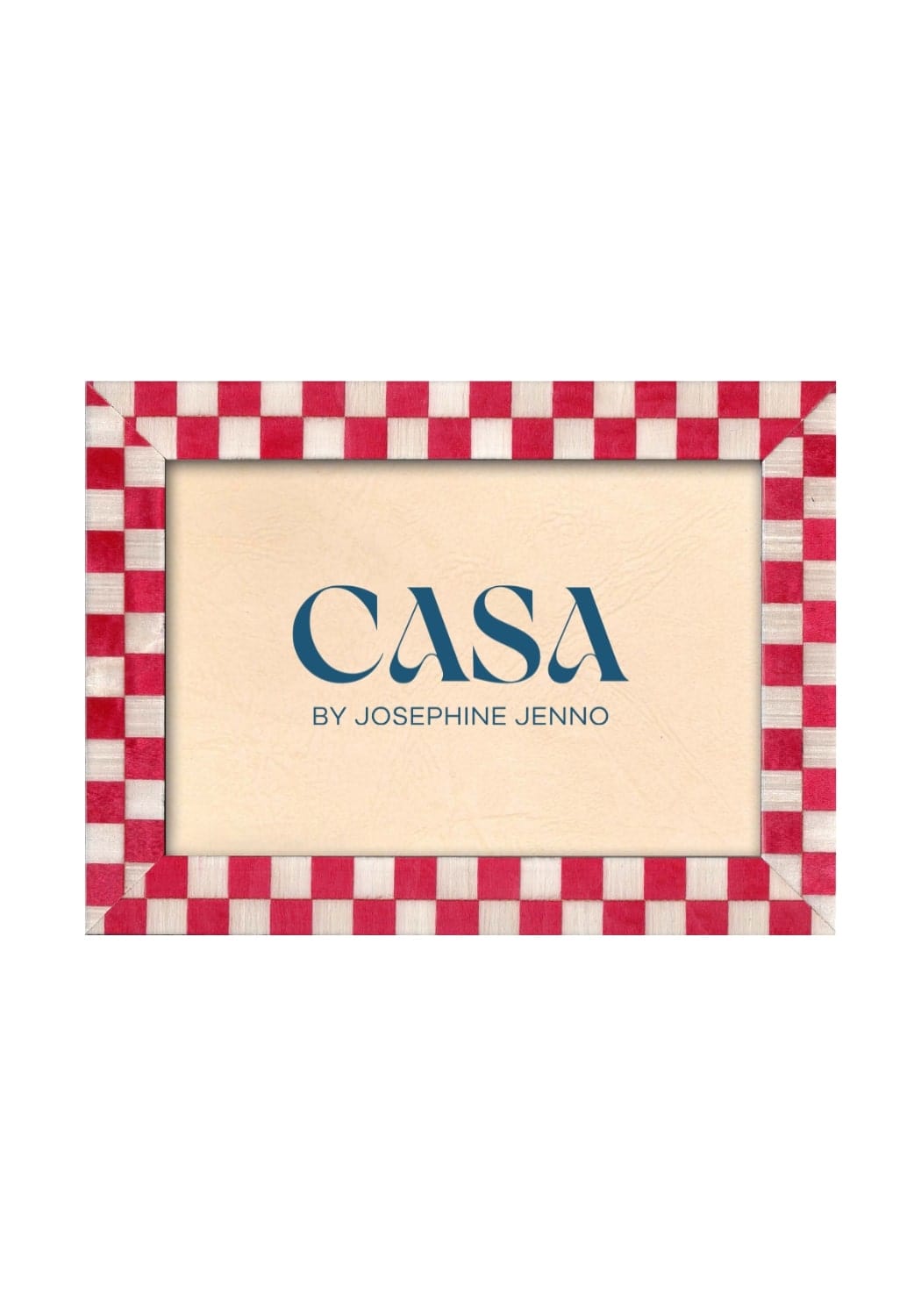 Casa by Josephine Jenno Classic Red Checkered Frame 7x5