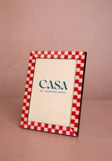 Casa by Josephine Jenno Classic Red Checkered Frame 7x5