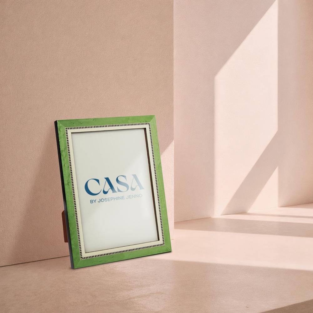 Emperor's Jade Marquetry Frame 7.8 x 9.8 Wall & Desk | Casa by Josephine Jenno
