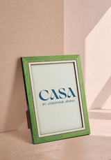 Emperor's Jade Marquetry Frame 7.8 x 9.8 Wall & Desk | Casa by Josephine Jenno
