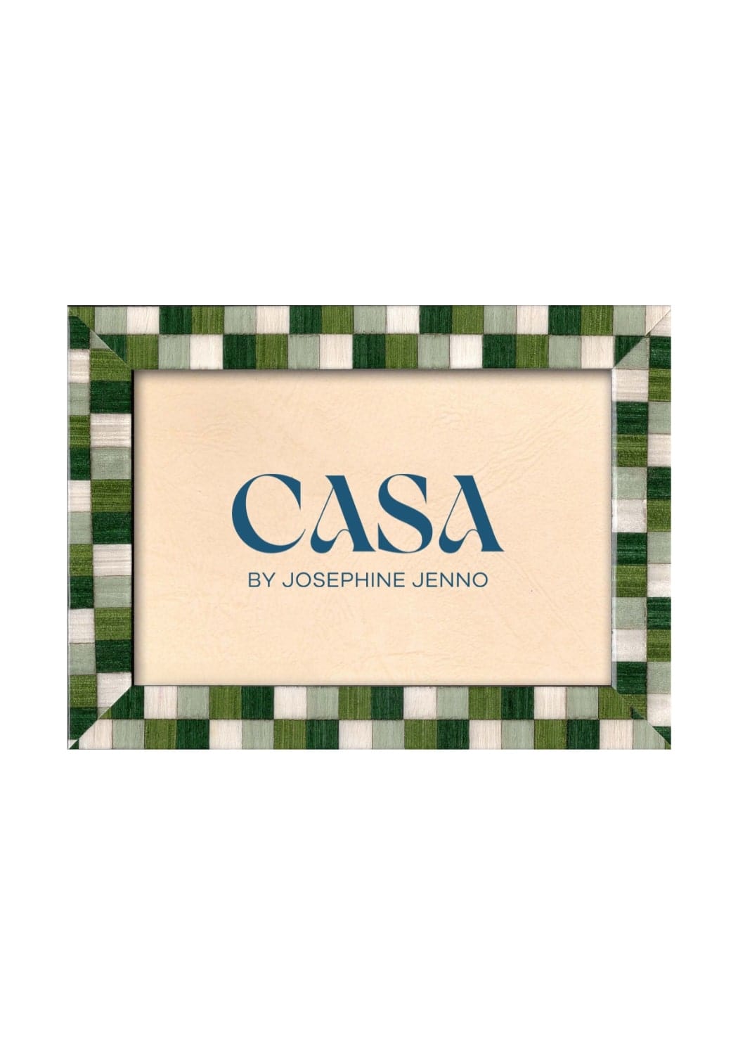 Casa by Josephine Jenno Fresh Green Checkered Frame 7x5