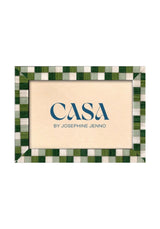 Casa by Josephine Jenno Fresh Green Checkered Frame 7x5