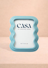 Casa by Josephine Jenno Ivy Blue Ripple Photo Frame 7x5