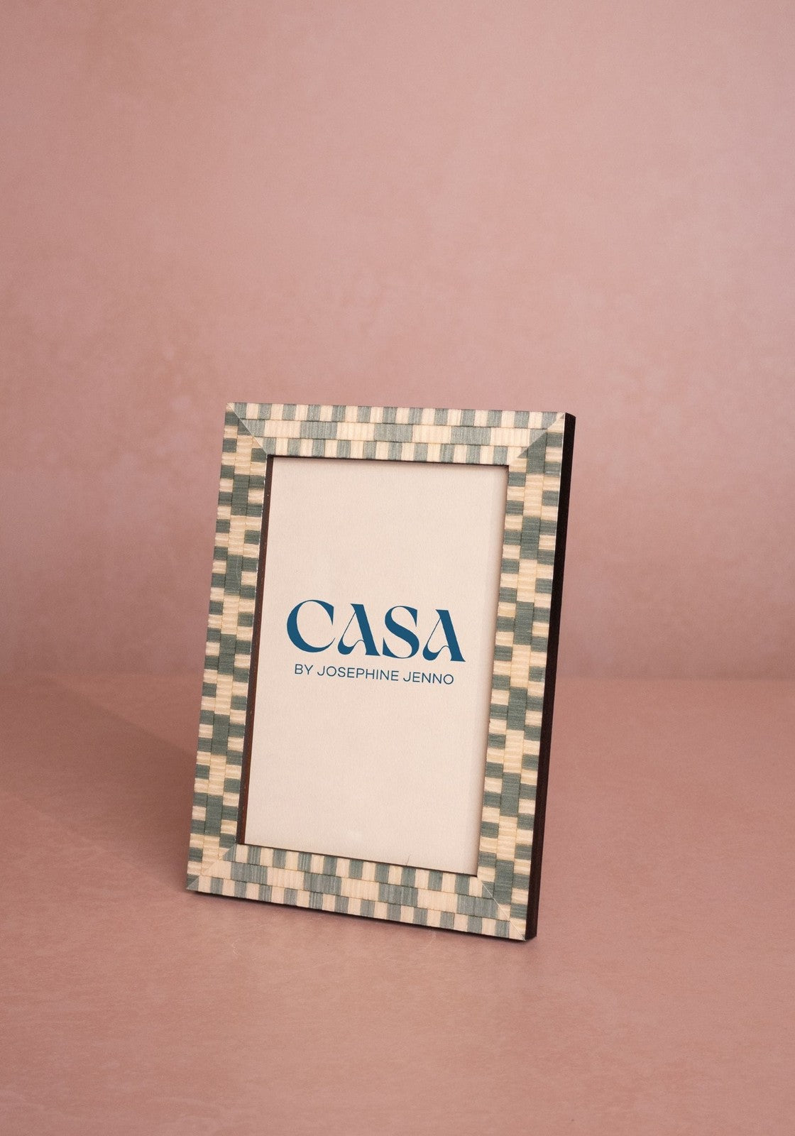 Casa by Josephine Jenno Light Blue Mosaic Marquetry Photo Frame 6x4