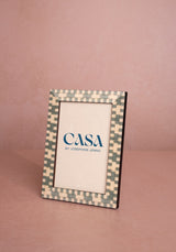 Casa by Josephine Jenno Light Blue Mosaic Marquetry Photo Frame 6x4