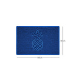 Nicoman Embossed Pineapple Grey Spaghetti Door Mat