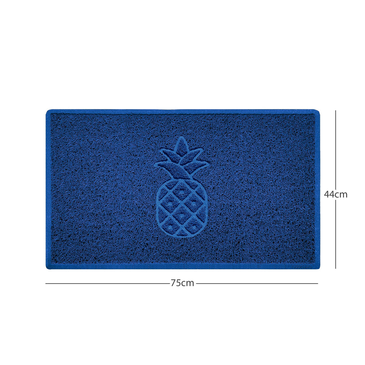 Nicoman Embossed Pineapple Grey Spaghetti Door Mat
