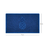 Nicoman Embossed Pineapple Grey Spaghetti Door Mat