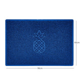 Nicoman Embossed Pineapple Grey Spaghetti Door Mat