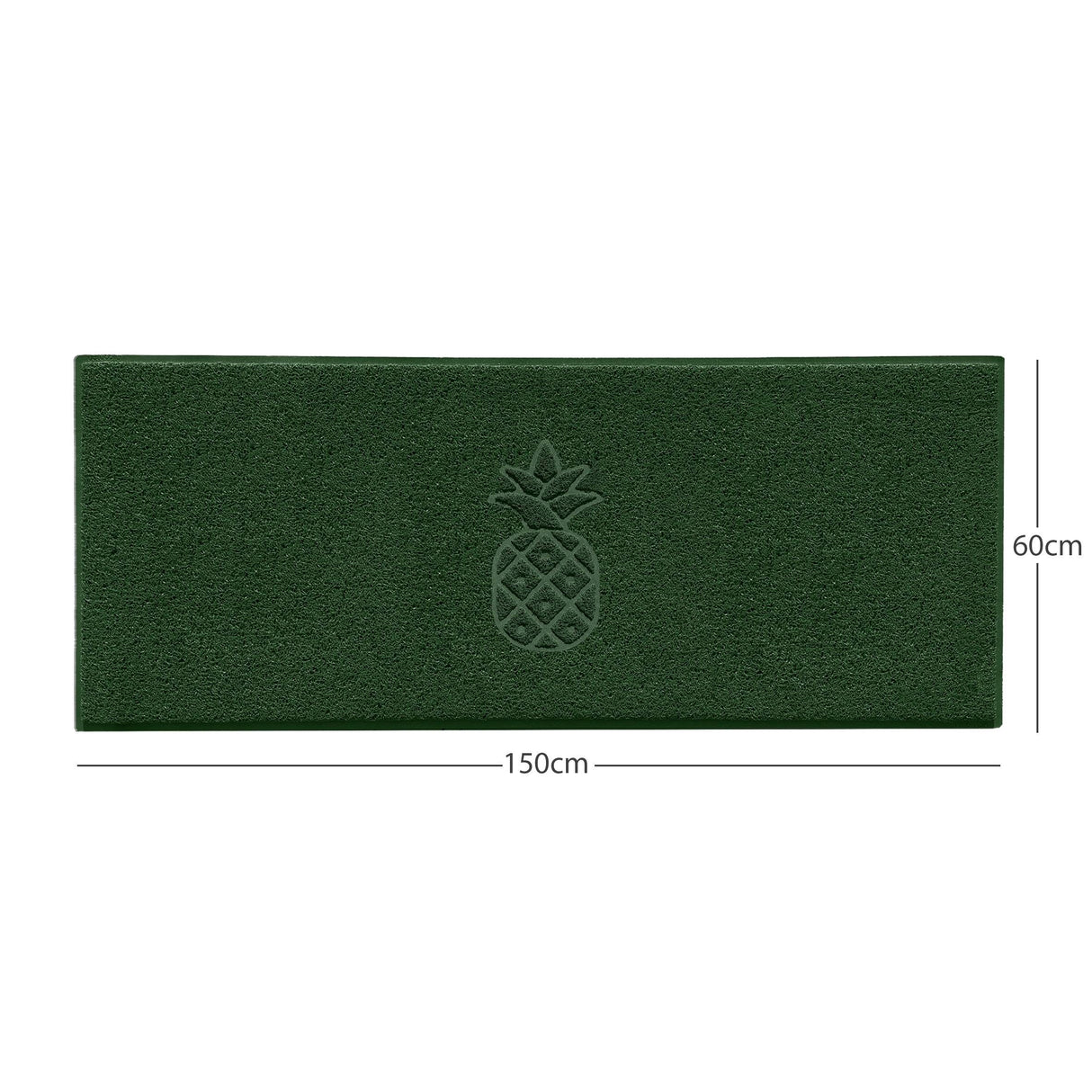 Nicoman Embossed Pineapple Grey Spaghetti Door Mat