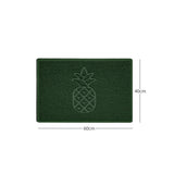 Nicoman Embossed Pineapple Grey Spaghetti Door Mat