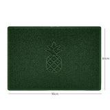 Nicoman Embossed Pineapple Grey Spaghetti Door Mat