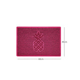 Nicoman Embossed Pineapple Grey Spaghetti Door Mat