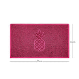 Nicoman Embossed Pineapple Grey Spaghetti Door Mat