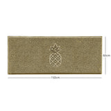 Nicoman Embossed Pineapple Grey Spaghetti Door Mat