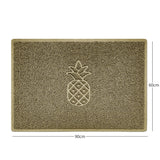Nicoman Embossed Pineapple Grey Spaghetti Door Mat