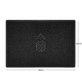 Nicoman Embossed Pineapple Grey Spaghetti Door Mat