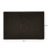 Nicoman Embossed Pineapple Grey Spaghetti Door Mat