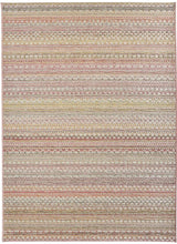 Indoor Outdoor Rug Pine Boho Stripe Design by The Rugs