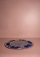 Casa by Josephine Jenno Atlantico Iraca Woven Placemat - Blue