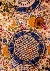 Casa by Josephine Jenno Atlantico Iraca Woven Placemat - Blue