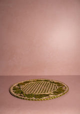 Casa by Josephine Jenno Atlantico Iraca Woven Placemat - Olive Green