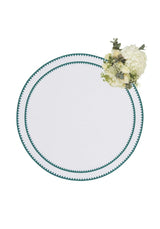 Casa by Josephine Jenno Classic Green Round Placemats - Set of 4