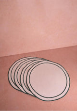 Casa by Josephine Jenno Classic Green Round Placemats - Set of 4