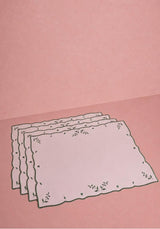 Casa by Josephine Jenno Green Blossom Rectangular Placemats - Set of 4