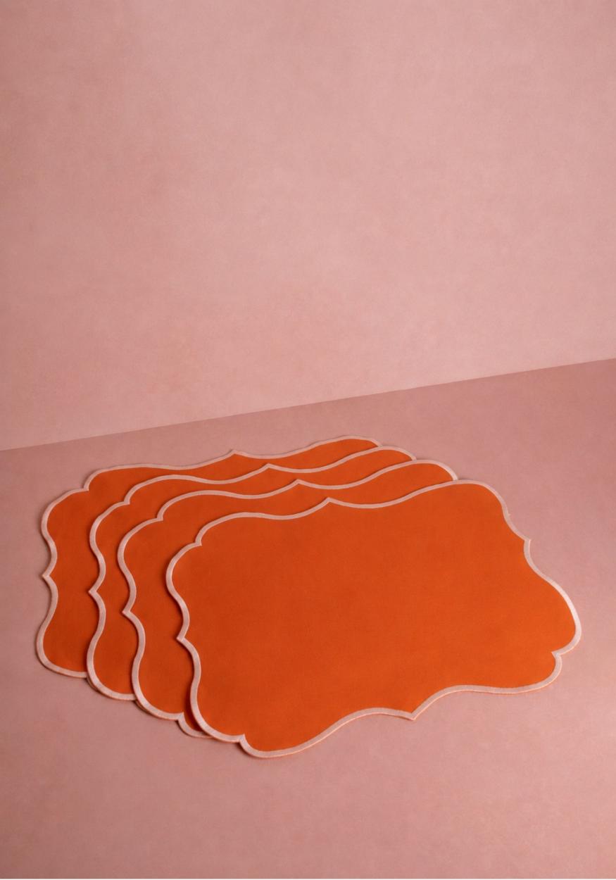 Casa by Josephine Jenno Papaya Coloured Placemats - Set of 4