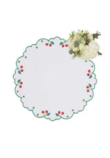 Casa by Josephine Jenno Ripe Cherry Round Placemats - Set of 4