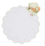 Casa by Josephine Jenno Scalloped Garden Round Placemats - Set of 4