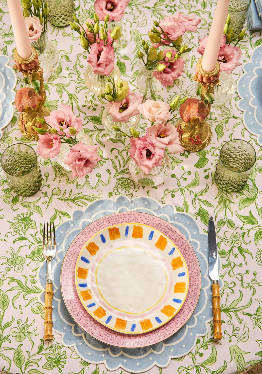 Casa by Josephine Jenno Aurora Set of 4 Placemats - Light Blue