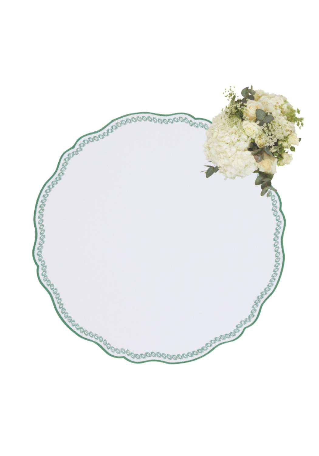 Casa by Josephine Jenno Smart Green Trim Placemats - Set of 4