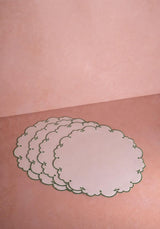 Casa by Josephine Jenno Sweet Greens Round Placemats - Set of 4