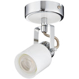 Pagazzi Shoreditch Chrome & White Ceiling Spotlight Bar