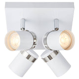Pagazzi Camden 4-Light White Ceiling Spotlight Plate