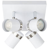 Pagazzi Camden 4-Light White Ceiling Spotlight Plate