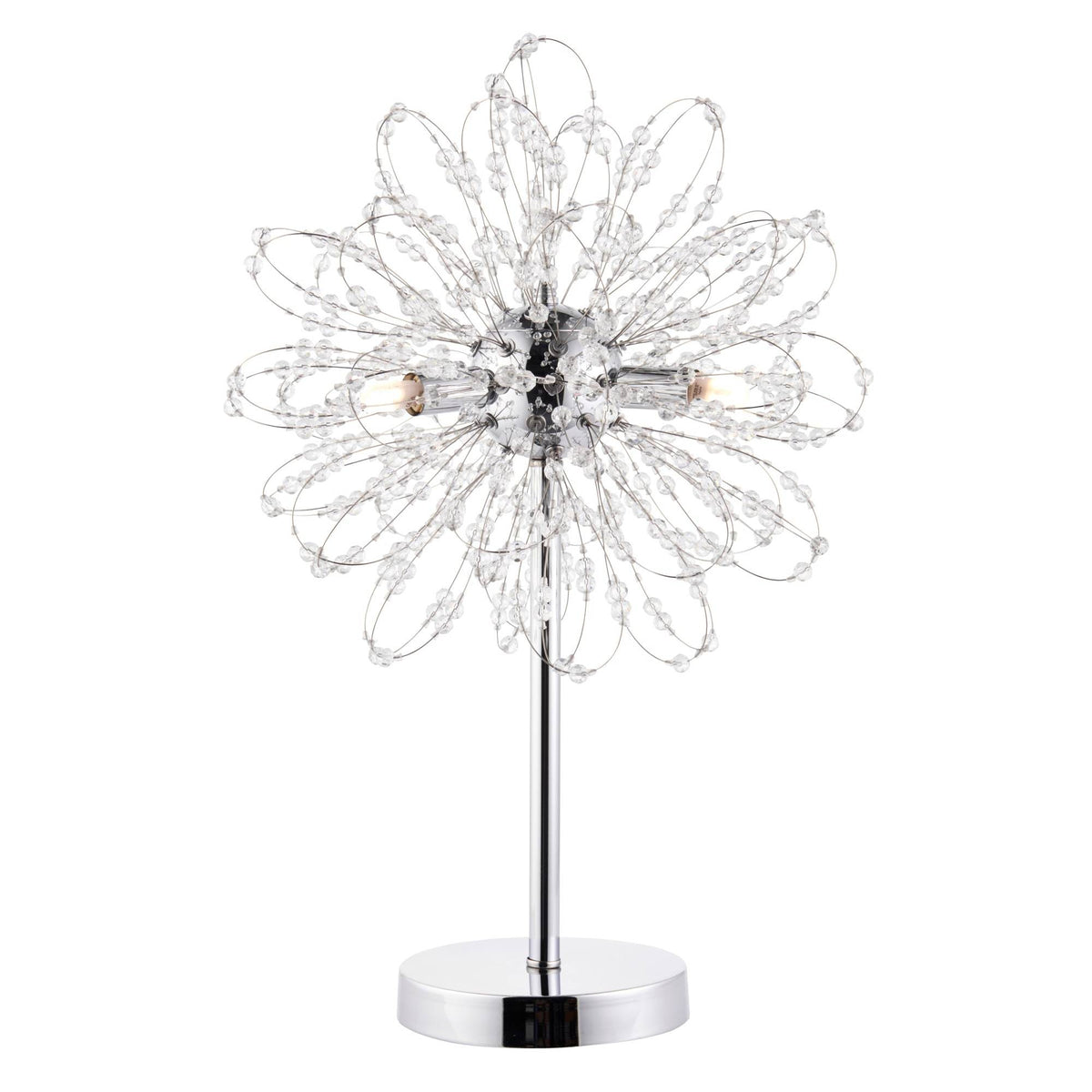 Pagazzi Alula 3-Light Polished Chrome Table Lamp