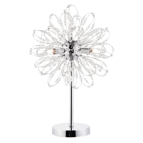 Pagazzi Alula 3-Light Polished Chrome Table Lamp