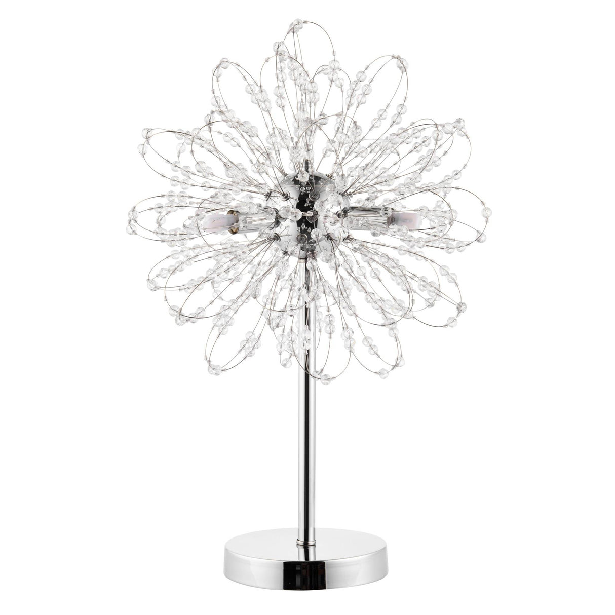 Pagazzi Alula 3-Light Polished Chrome Table Lamp