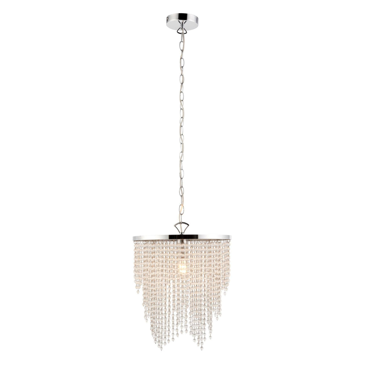 Pagazzi Rain 1-Light Polished Chrome Pendant Light