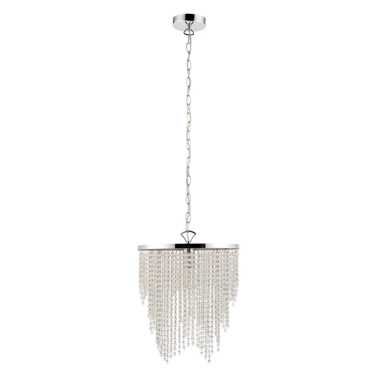 Pagazzi Rain 1-Light Polished Chrome Pendant Light