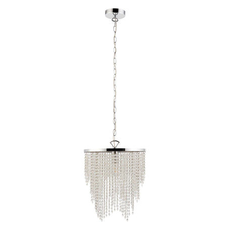Pagazzi Rain 1-Light Polished Chrome Pendant Light