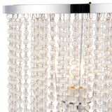 Pagazzi Rain Polished Chrome Table Lamp with Glass Droplets