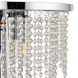 Pagazzi Rain Polished Chrome Wall Light with Crystal Droplets