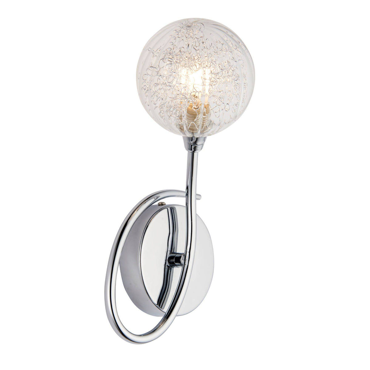 Pagazzi Hadley 1 Light Polished Chrome Wall Light