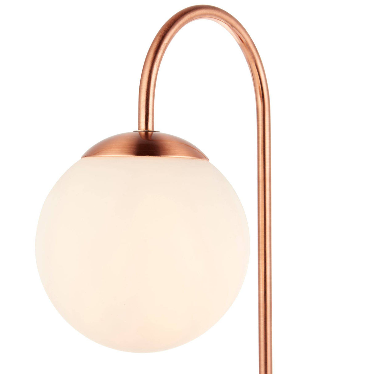 Pagazzi Gerda 50cm Copper Table Lamp with Opal Glass Shade